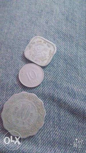 Three Silver Coins