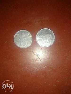 Two Silver 25 Coins