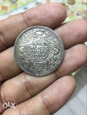 100 year old coin one rupee british india