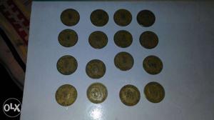 16 Gold Round Coins