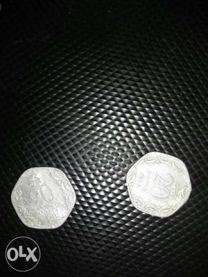 20 rupee coins