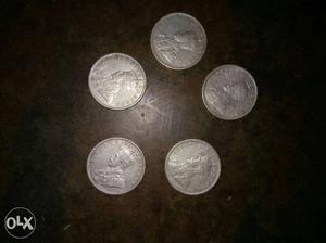 5 Round Silver Round Coins