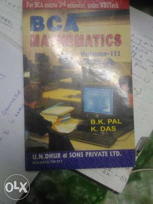 BCA Mathematics Volume 3 Book