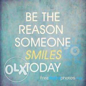 Be The Reason Someone Smiles Today Text