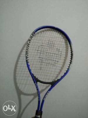 Blue And Black Tennis Racket