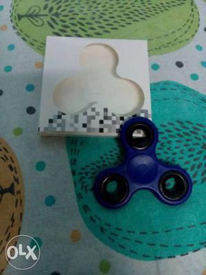 Blue Fidget Hand Spinner With Box