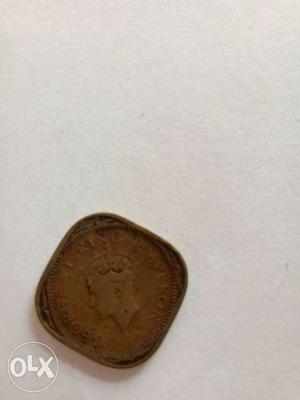 Brown Diamond Shaped Coin