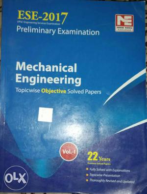 ESE- Preliminary Examination Mechanical Engineering Book