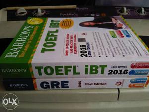 GRE & TOFEL by Barron's, unread new Books