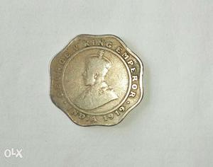 George V king emperor  indian coin