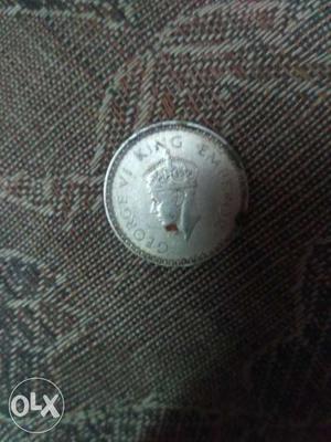 George king emperor  Indian one rupee