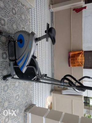 Gray And Black Spin Bike