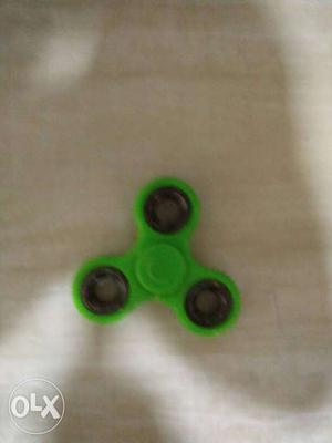 Green And Black 3-bladed Fidget Spinner