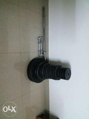 Gym weights and rods