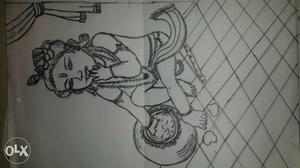 Hindu Deity Drawing