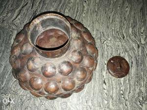 More then 200years old antic copper pot and with cap