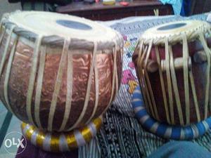 New gold peetal tabla Very good condition Very