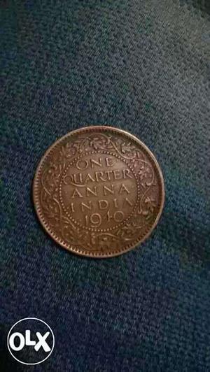 One Anna India  coin