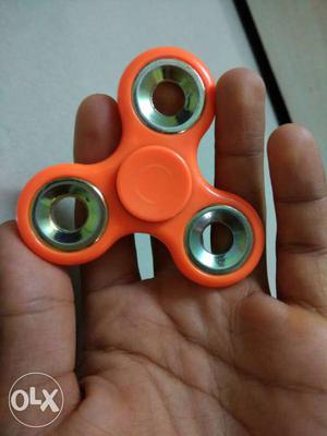 Orange And Silver Hand Spinner