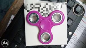Pink Tri-hand Spinner On Box