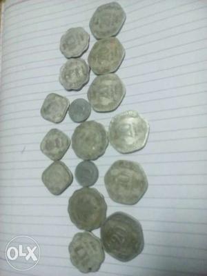 Silver India Rupee Coins