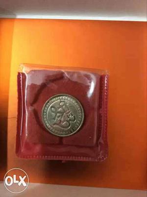 Silver coin of Lakshmi AND Ganesha