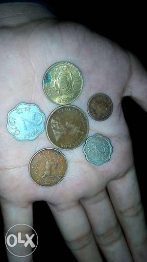 Six Copper And Silver Coins