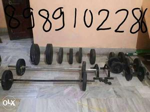 Total weight is 70 kg.25 rd per kg ans two rods of 4.5