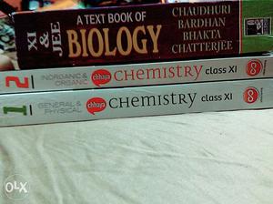 Two Chemistry And One Biology Books One ABTA science test
