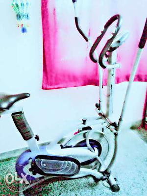 White Elliptical Trainer