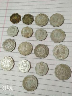 10 Indian Paise Coin Collection