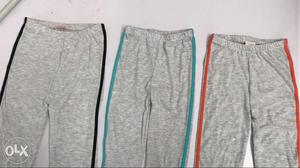 3 Gray Pants