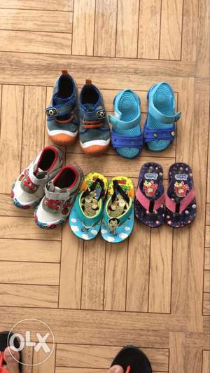 Baby's Five Pairs Of Footwear