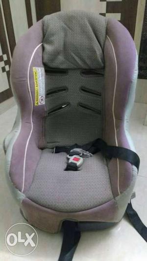 Baby's Pink And Gray Convertible Chair