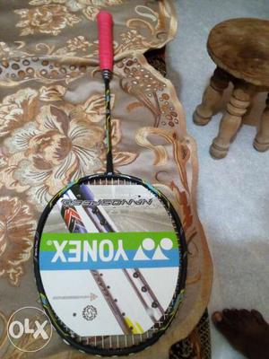 Black Yonex Badminton Racket
