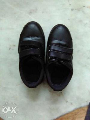 Black school shoes 3 to 6 years boys