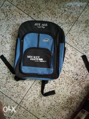 Blue And Black Mickey Jet Age Backpack