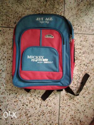 Blue And Red Jet Ace Backpack
