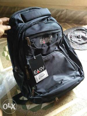 Branded college/laptop bag, black, 6 pocket at