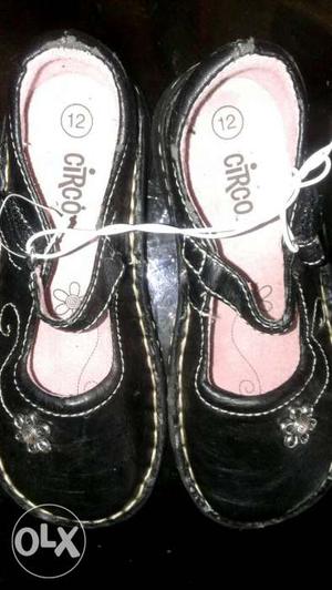 Brandnew- Imported Kids Black Leather Shoes fpr
