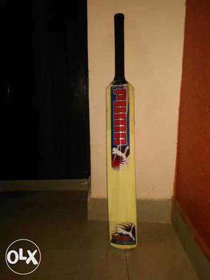 Brown, Black, And Red Puma Cricket Bat