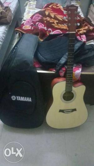 Brown Ceaser Cutaway Acoustic Guitar with Yamaha Bag
