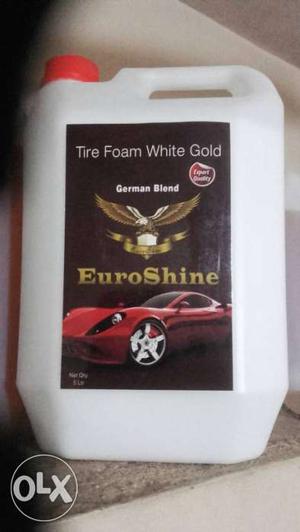 EuroShine Tire Foam White Gold Plastic Bottle
