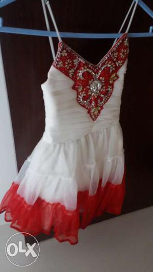 Fairy white frock for girl age 2yrs to 4yrs
