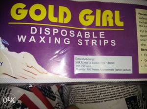 Gold Girl Disposable Waxing Strips Pack