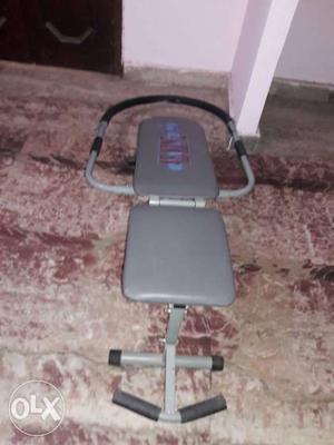 Gray And Black Exercise Equipment