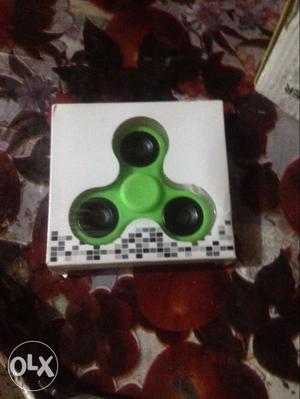 Green Fidget Tri-spinner In Box