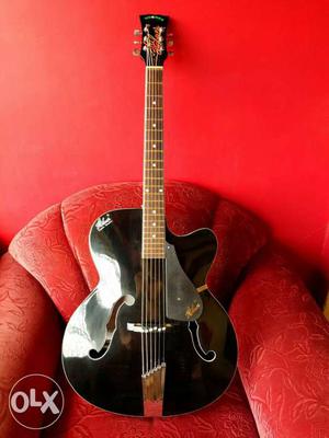 Hobner F Cut Semi Acoustic Guitar. With free
