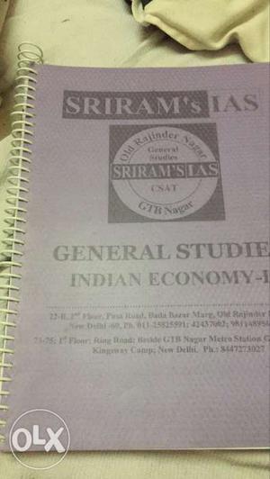 Indian Economy by SriramIAS UPSC IAS