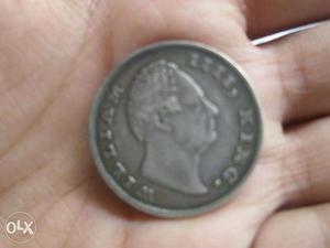 One Rupee Silver Coin Of William Iiii King 